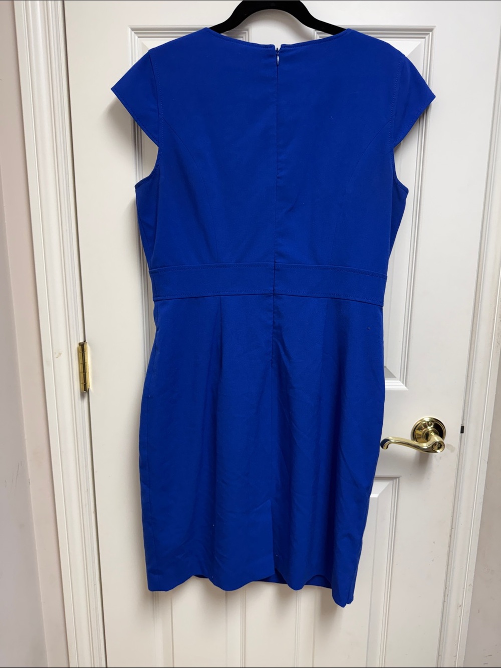 Calvin Klein Wear it to Work Dress Cobalt Blue Sheath Dress - Picture 8 of 9